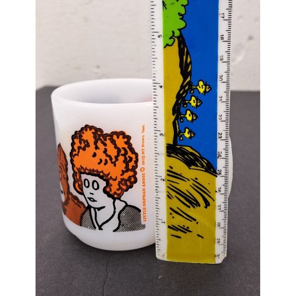Vintage Little Orphan Annie Glasbake Coffee Cup Mug 1975 Cartoon Comic Strip Tea - Picture 9 of 9